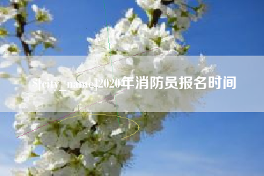 海安2020年消防员报名时间