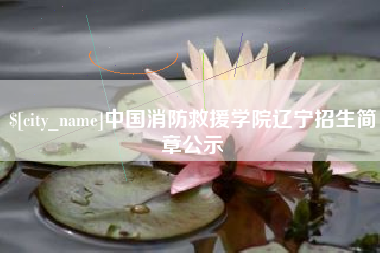 海安中国消防救援学院辽宁招生简章公示