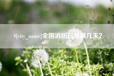 海安全国消防日是第几天？