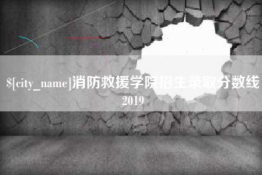 海安消防救援学院招生录取分数线2019