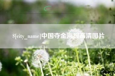 海安中国夺金海报高清图片