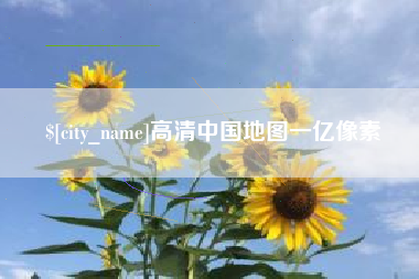 海安高清中国地图一亿像素