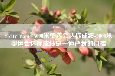 海安5000米奥运会达标成绩-5000米奥运会达标成绩是一道严苛的门槛