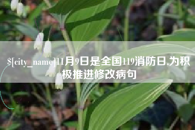 海安11月9日是全国119消防日,为积极推进修改病句
