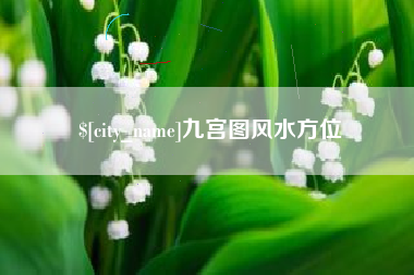 海安九宫图风水方位