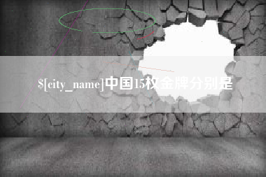 海安中国15枚金牌分别是
