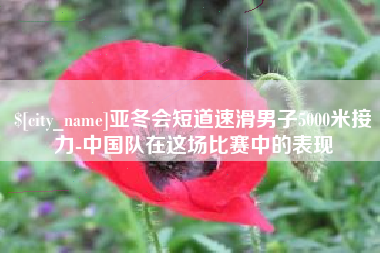 海安亚冬会短道速滑男子5000米接力-中国队在这场比赛中的表现
