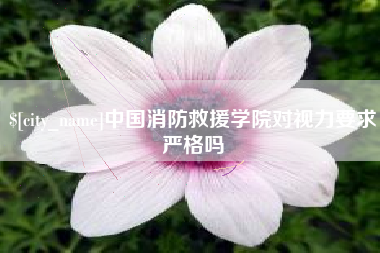 海安中国消防救援学院对视力要求严格吗