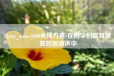 海安600米接力赛-在同学们震耳欲聋的加油声中