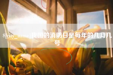 海安我国的消防日是每年的几月几号