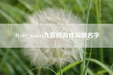 海安九宫格游戏叫啥名字