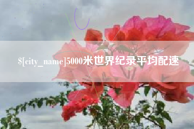 海安5000米世界纪录平均配速