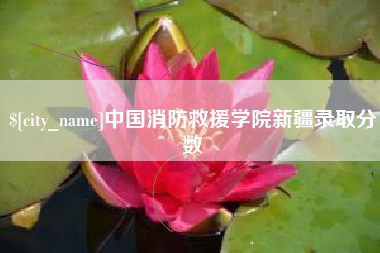 海安中国消防救援学院新疆录取分数