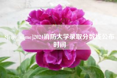 海安2024消防大学录取分数线公布时间
