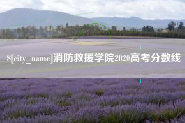 海安消防救援学院2020高考分数线