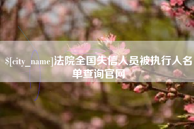海安法院全国失信人员被执行人名单查询官网