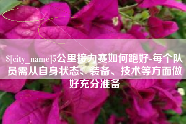 海安5公里接力赛如何跑好-每个队员需从自身状态、装备、技术等方面做好充分准备