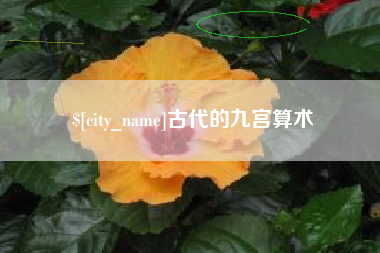 海安古代的九宫算术