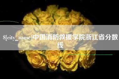海安中国消防救援学院浙江省分数线