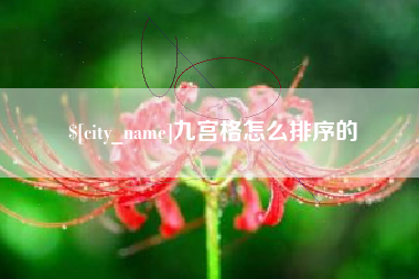 海安九宫格怎么排序的