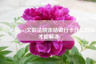 海安欠款法院冻结银行卡什么时候才能解冻