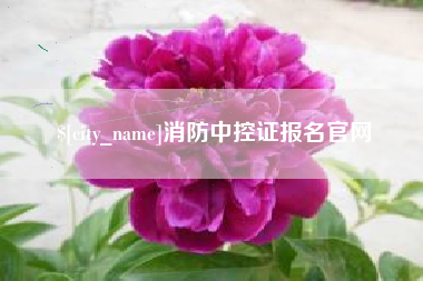 海安消防中控证报名官网