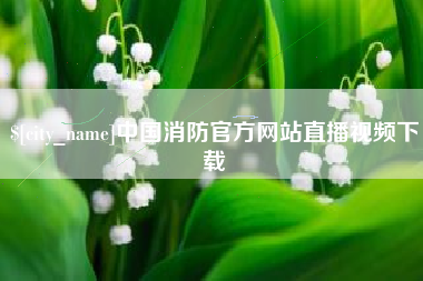 海安中国消防官方网站直播视频下载