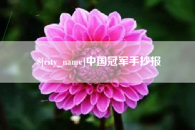 海安中国冠军手抄报